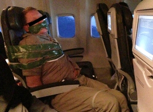 duct taped passenger