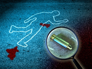 shooting crime scene