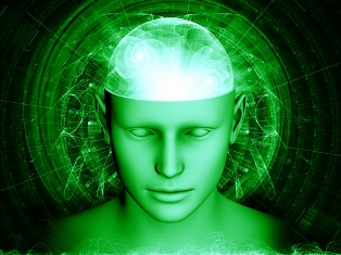 green brain waves