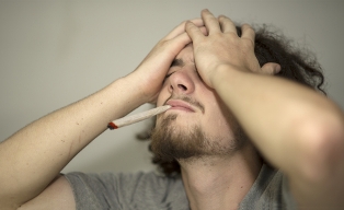 depressed pot smoker