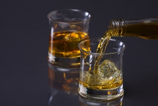 pouring whiskey