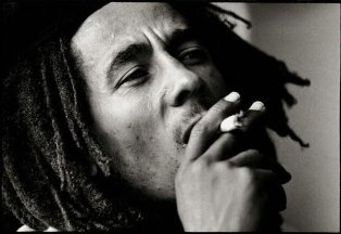 bob marley smoking weed