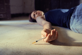 heroin overdose victim floor