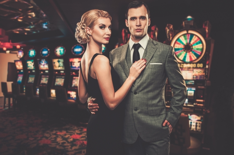 attractive couple slot machines