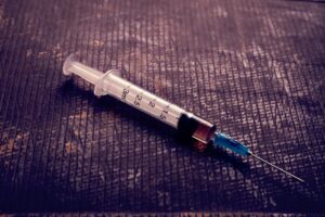 syringe heroin
