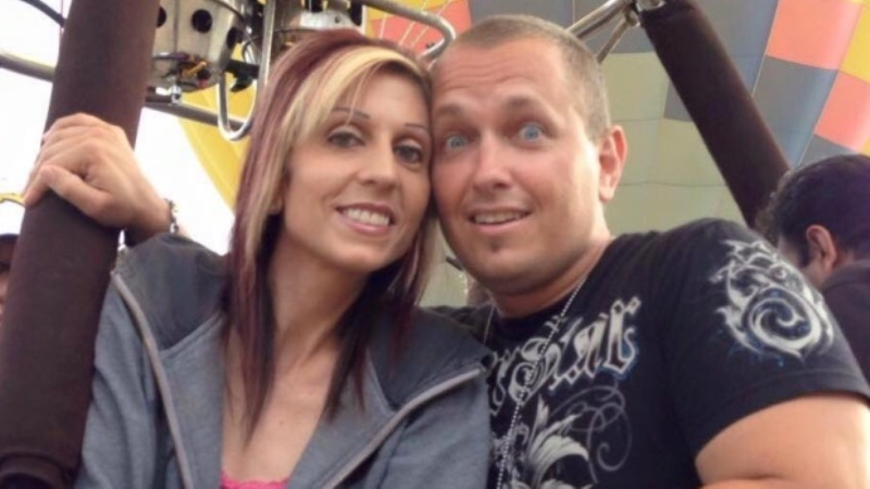 Rachael Farrokh and Rob Edmondson