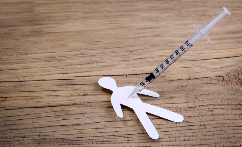 heroin overdose concept