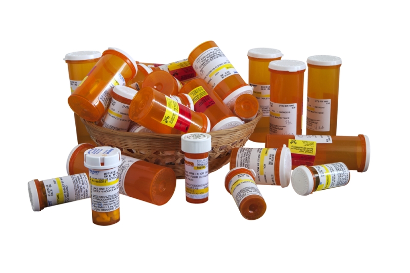 prescription drug bottles