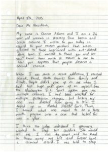 adams pardon letter