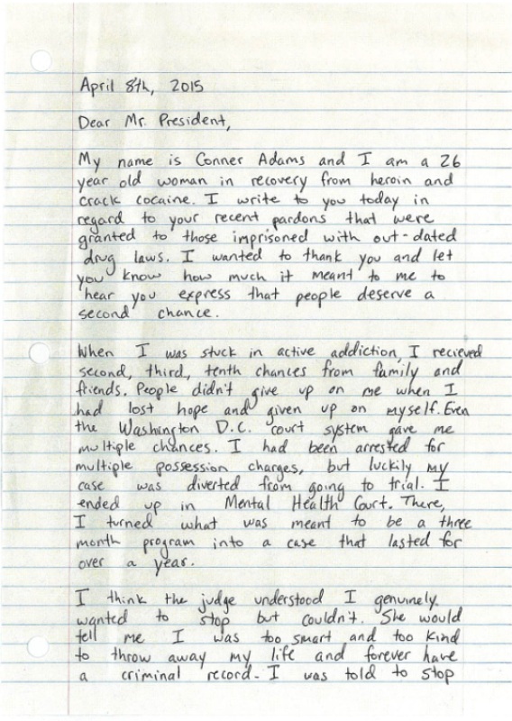 adams pardon letter