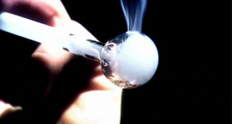 smoking meth pipe