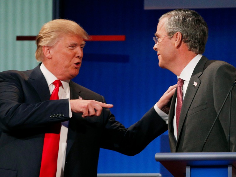 Donald Trump and Jeb Bush