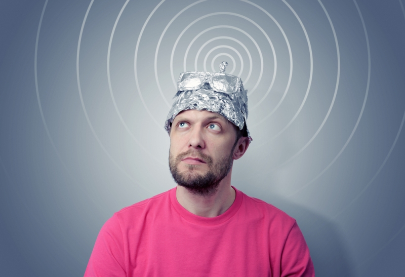 man tin foil hat