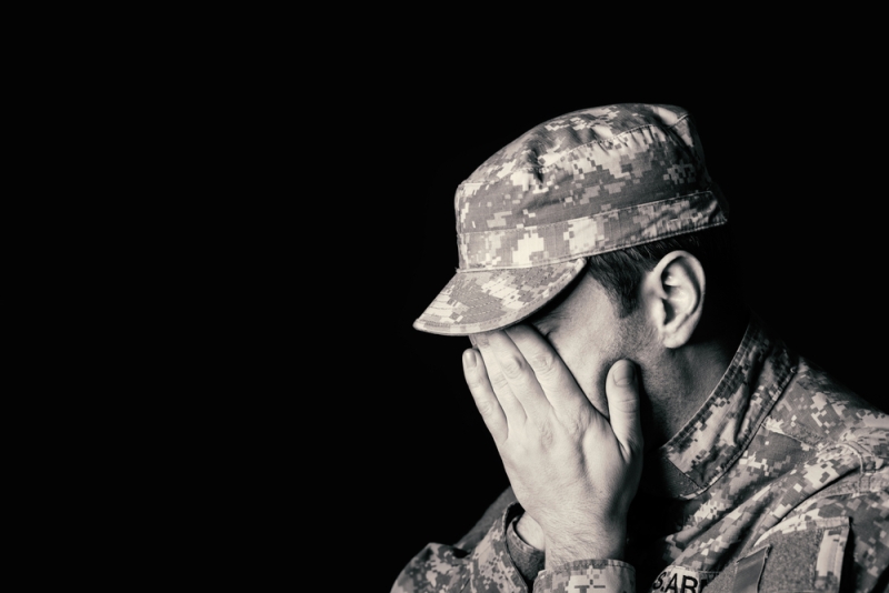 soldier with ptsd