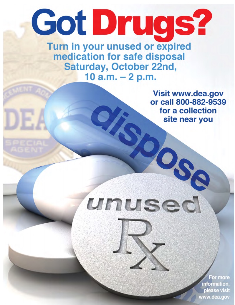 Poster for Prescription Take-Back Day