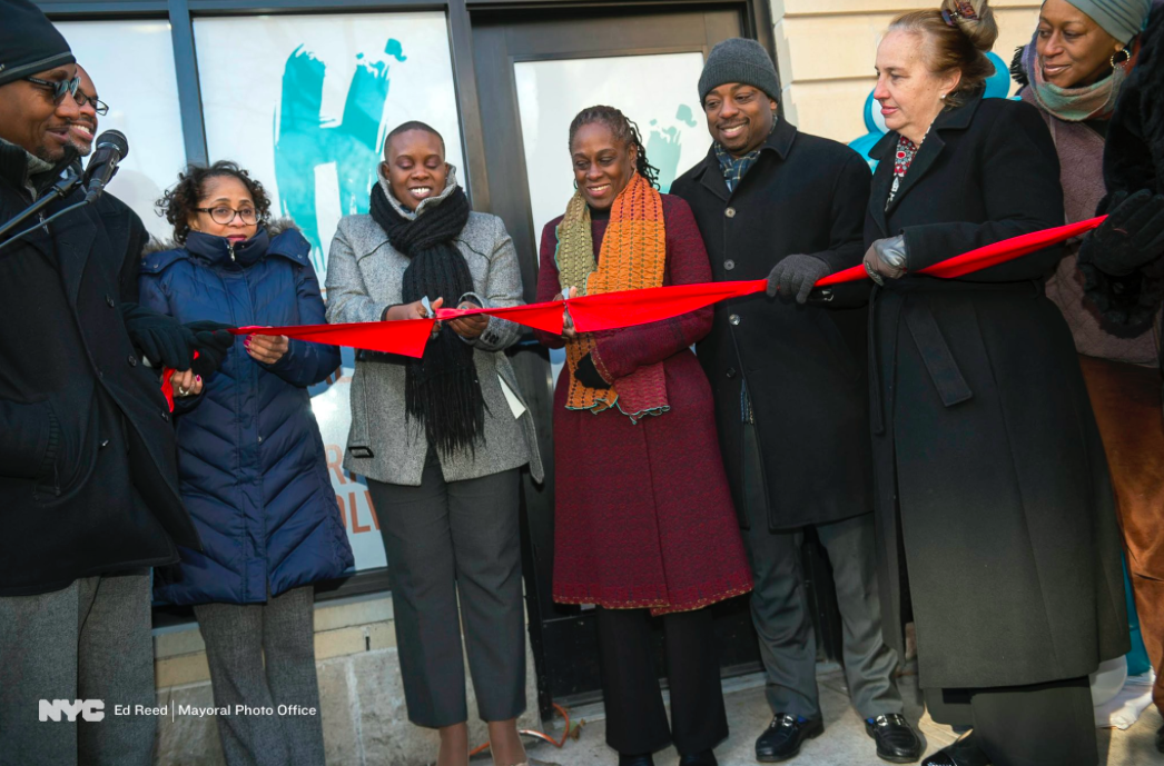 the ribbon-cutting ceremony at the HOPE center.