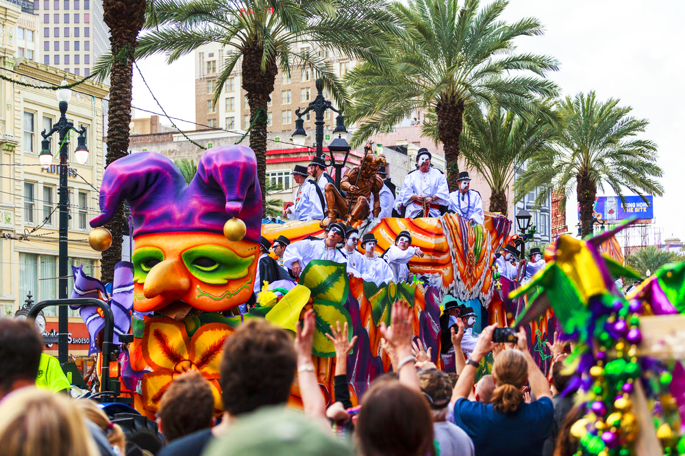 a Mardi Gras parade