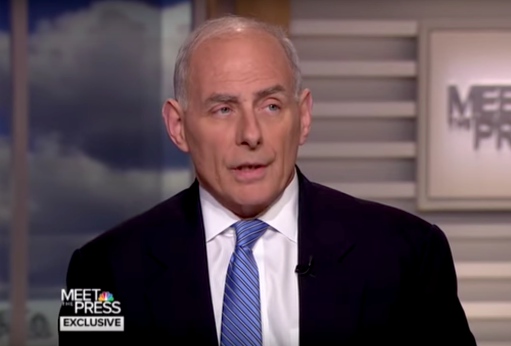 Homeland Security Secretary John Kelly on "Meet The Press"