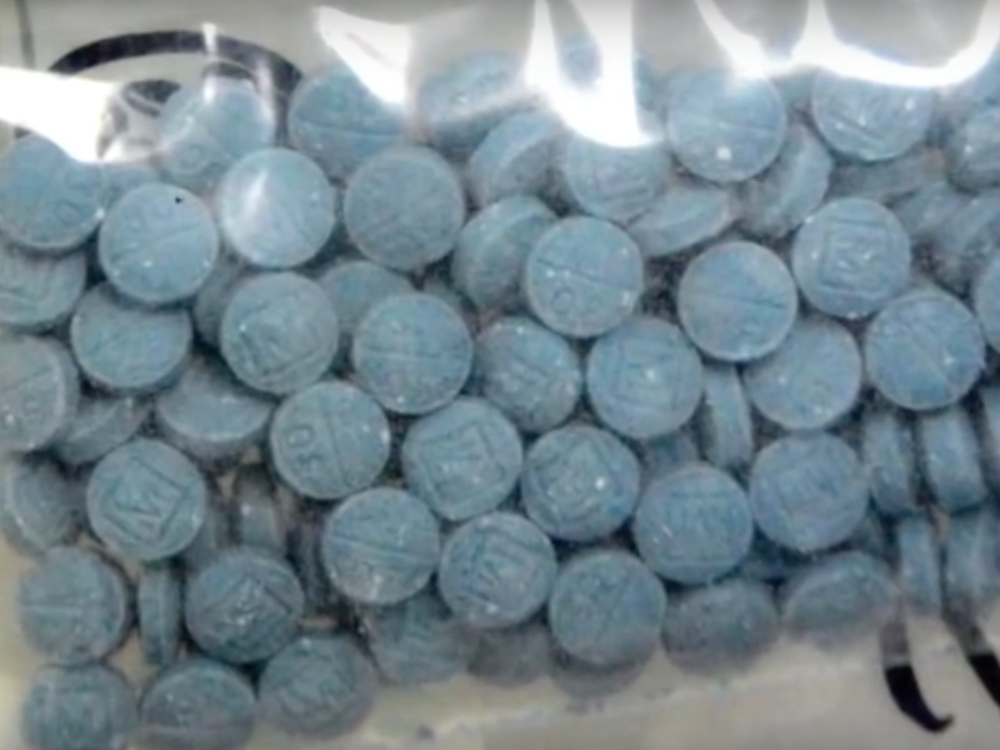a package of fentanyl pills