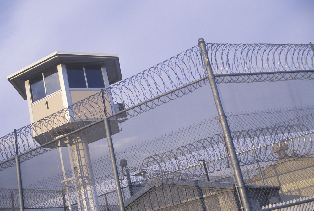 watchtower at a California state prison