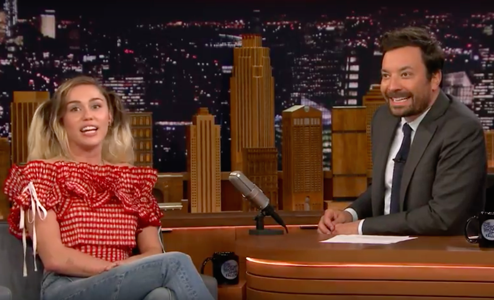 Miley Cyrus and Jimmy Fallon