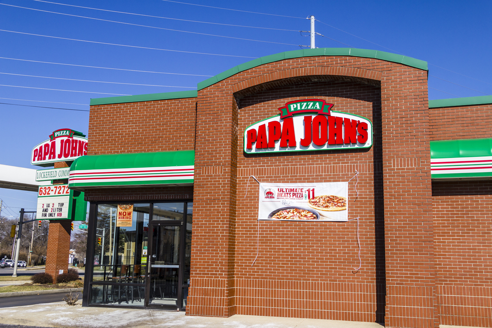 A Papa John's storefront