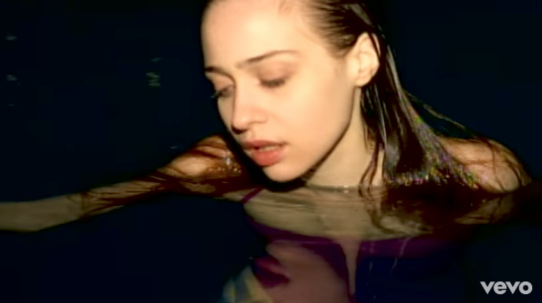 Screenshot of Fiona Apple in video for "Criminal"
