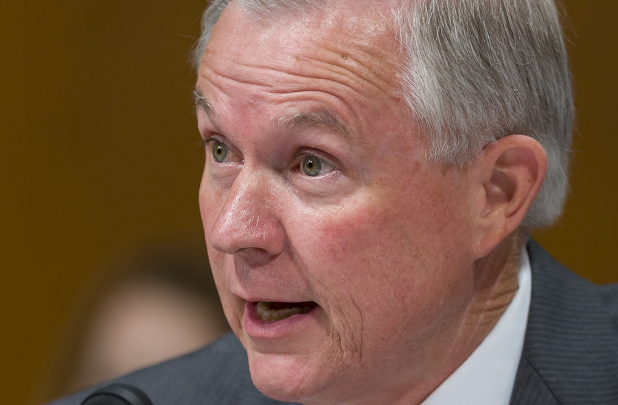 U.S. Senator Jeff Sessions (R-AL) during confirmation hearings for U.S. Supreme Court nominee John Roberts.