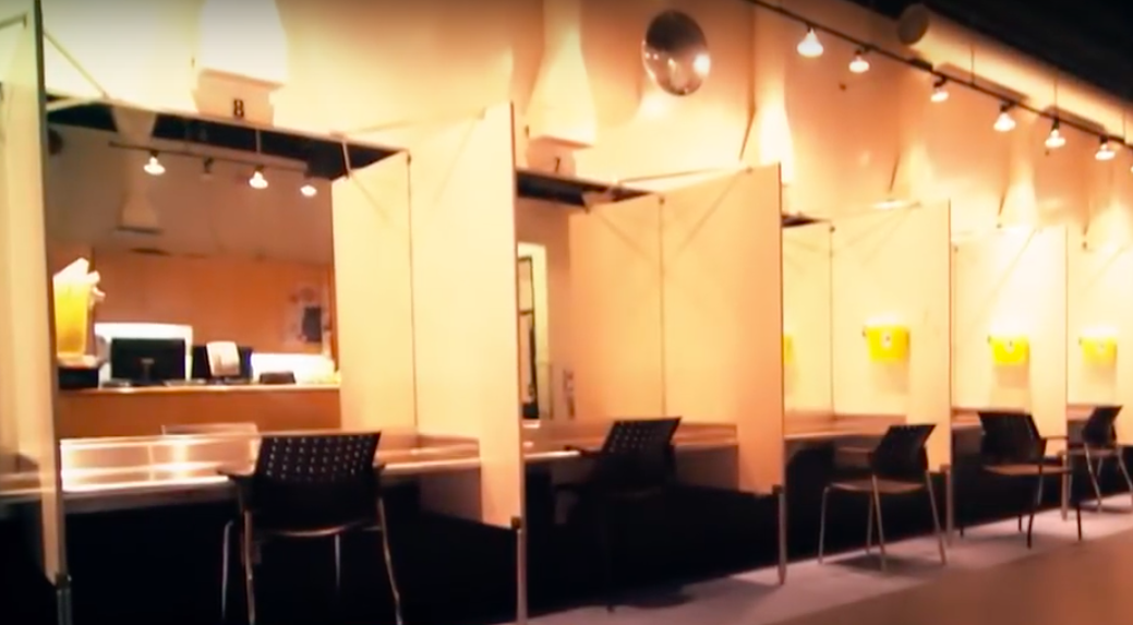 inside the safe injection facility Insite in Vancouver