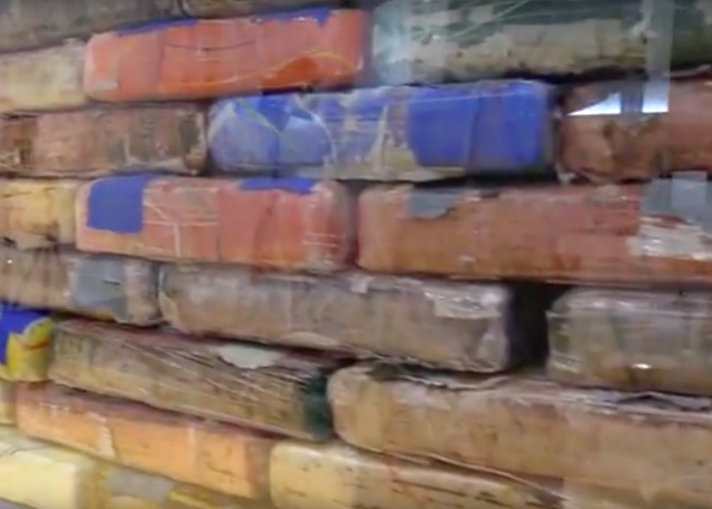 Cocaine seized from the drug bust in Ontario