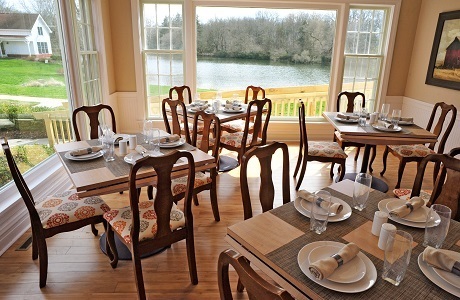 Heartland dining room overlooking a lake