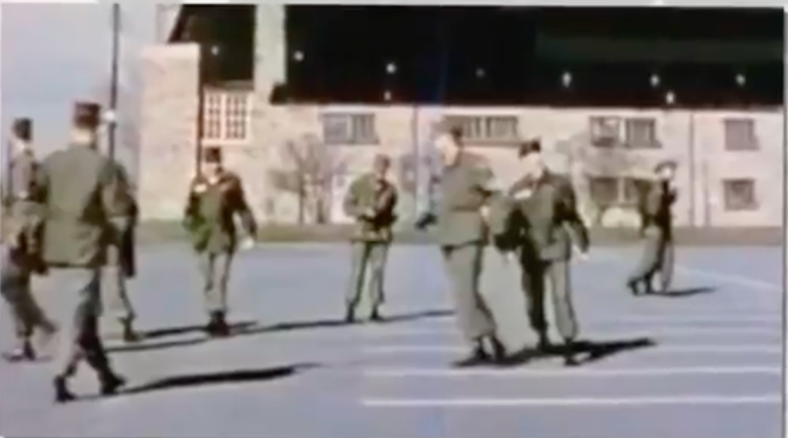 footage of the soldiers high on LSD