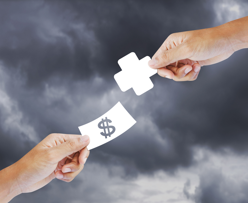 an insurance concept for buying health shopping for health care