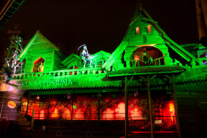 a fun two-story haunted house