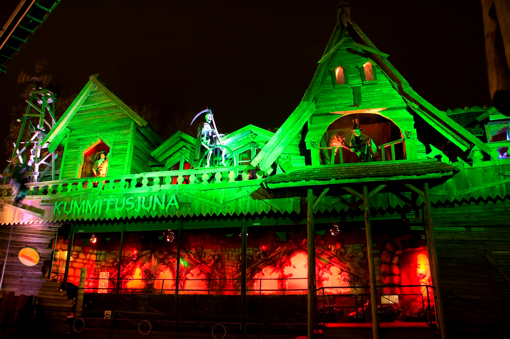 a fun two-story haunted house