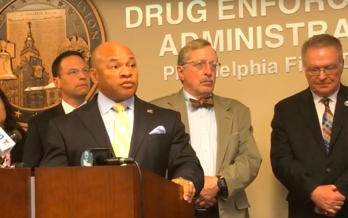 DEA official Gary Tuggle speaking about the dangers of fentanyl