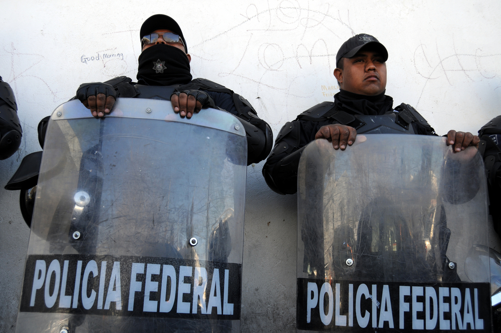 Federal policemen in Ciudad Juarez, Mexico.
