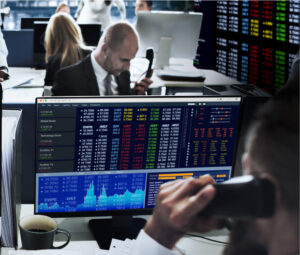People Working Finance Stock Exchange