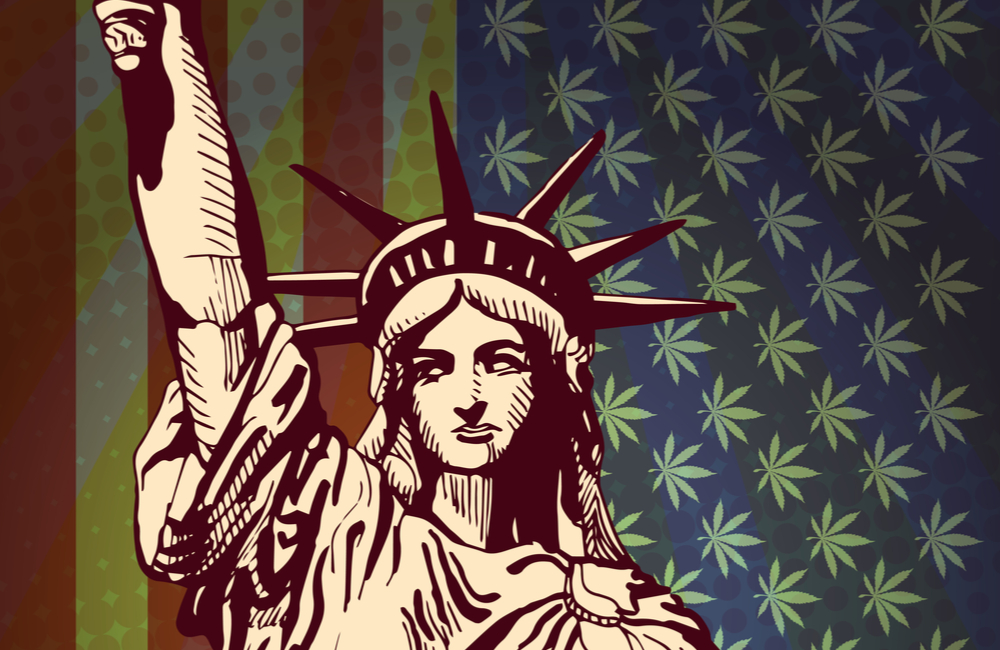 statue of liberty marijuana