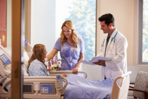 Doctor Talks To Mother With Teenage Daughter In Hospital