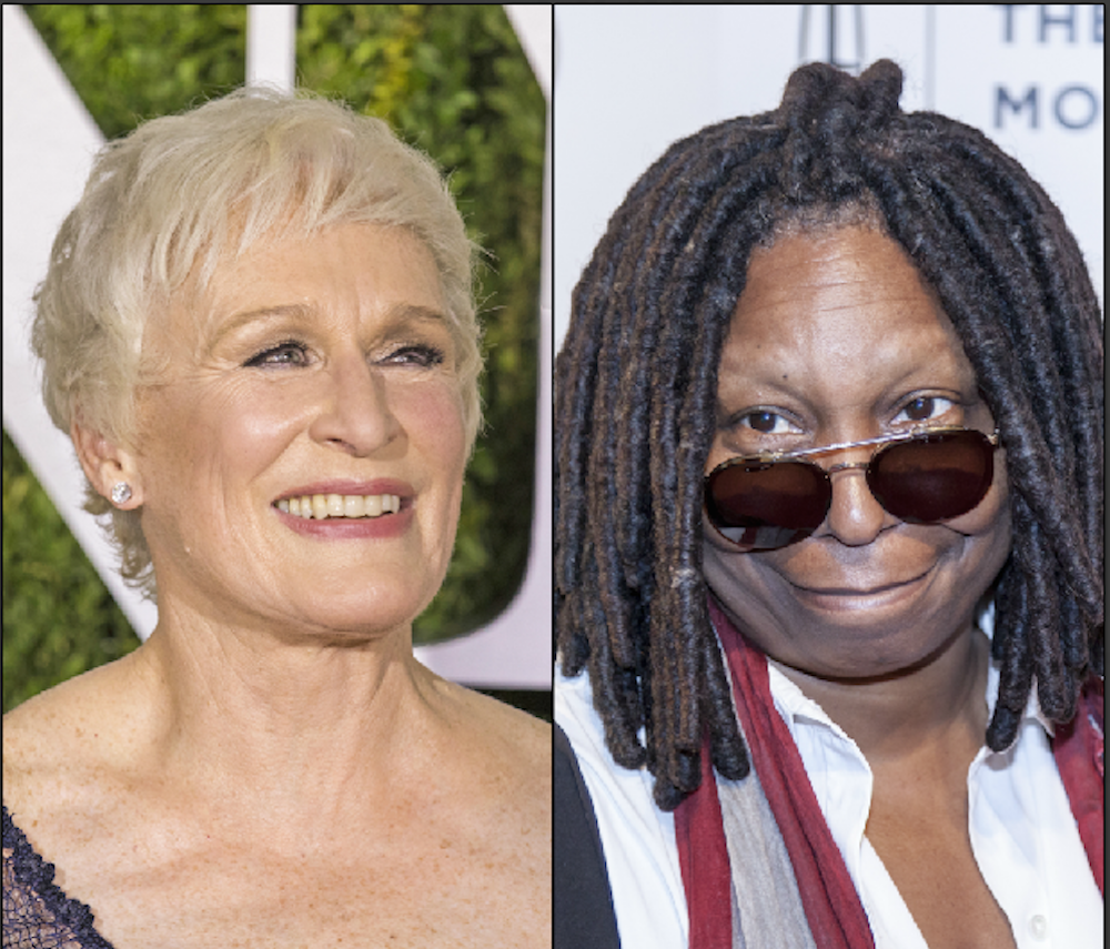 Glenn Close and Whoopi Goldberg