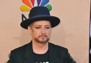 Boy George at the 2015 iHeart Radio Music Awards at the Shrine Auditorium.