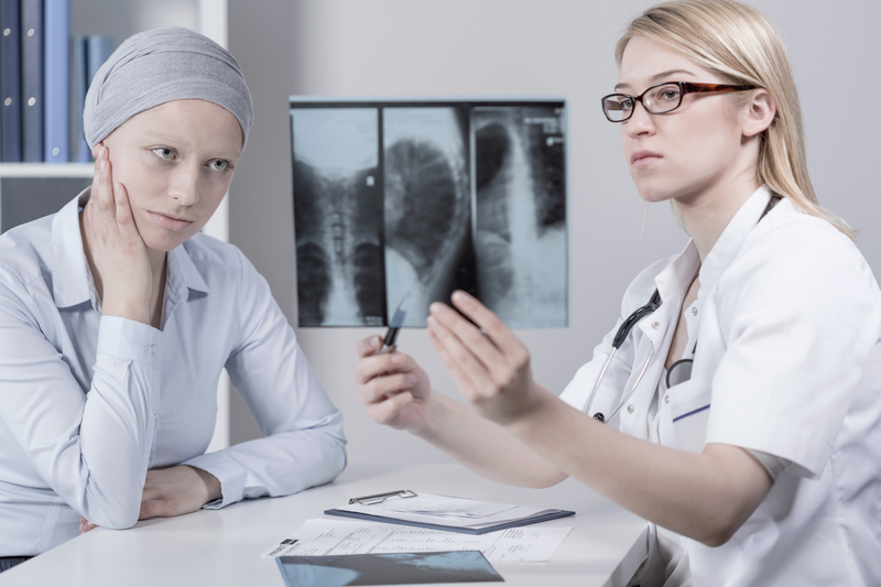 Cancer Patient and Doctor