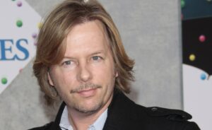 David Spade arriving at the Premiere of "Bedtime Stories" at the El Capitan Theater in Los Angeles, CA
