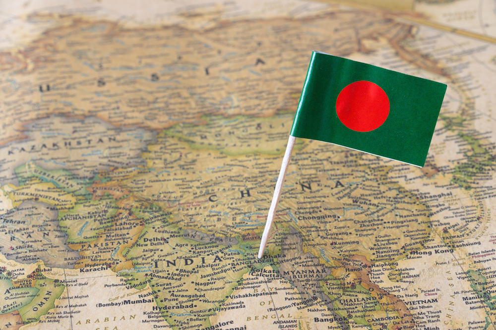 bangladesh on map