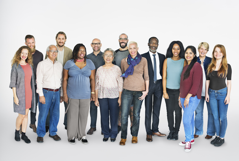 Group of adults standing together.