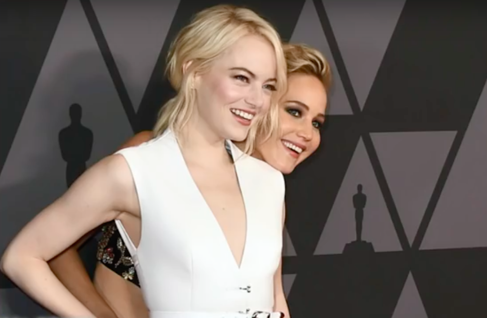 Emma Stone and Jennifer Lawrence