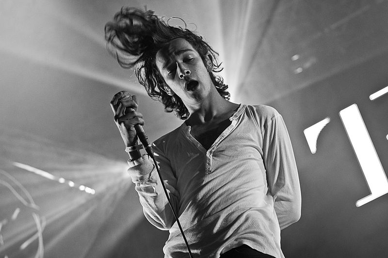 Matthew Healy of The 1975 at Southside Festival 2014 in Neuhausen ob Eck