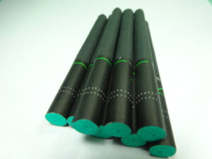 bunch of black menthol cigarettes on white background