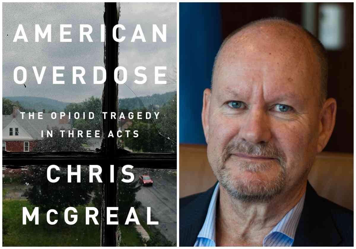 Book cover for American Overdose and author Chris McGreal